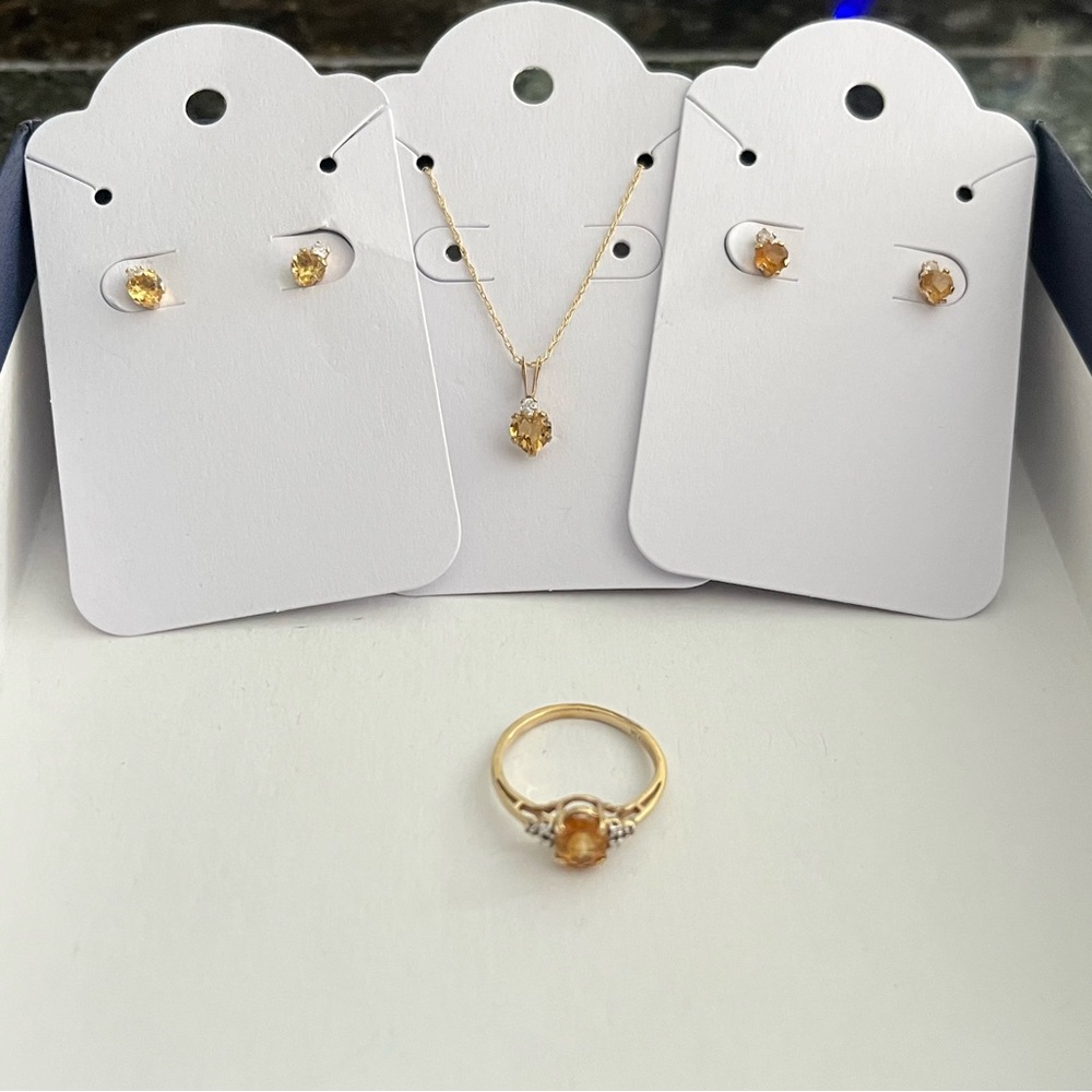 November Birthstone 4 Piece Set